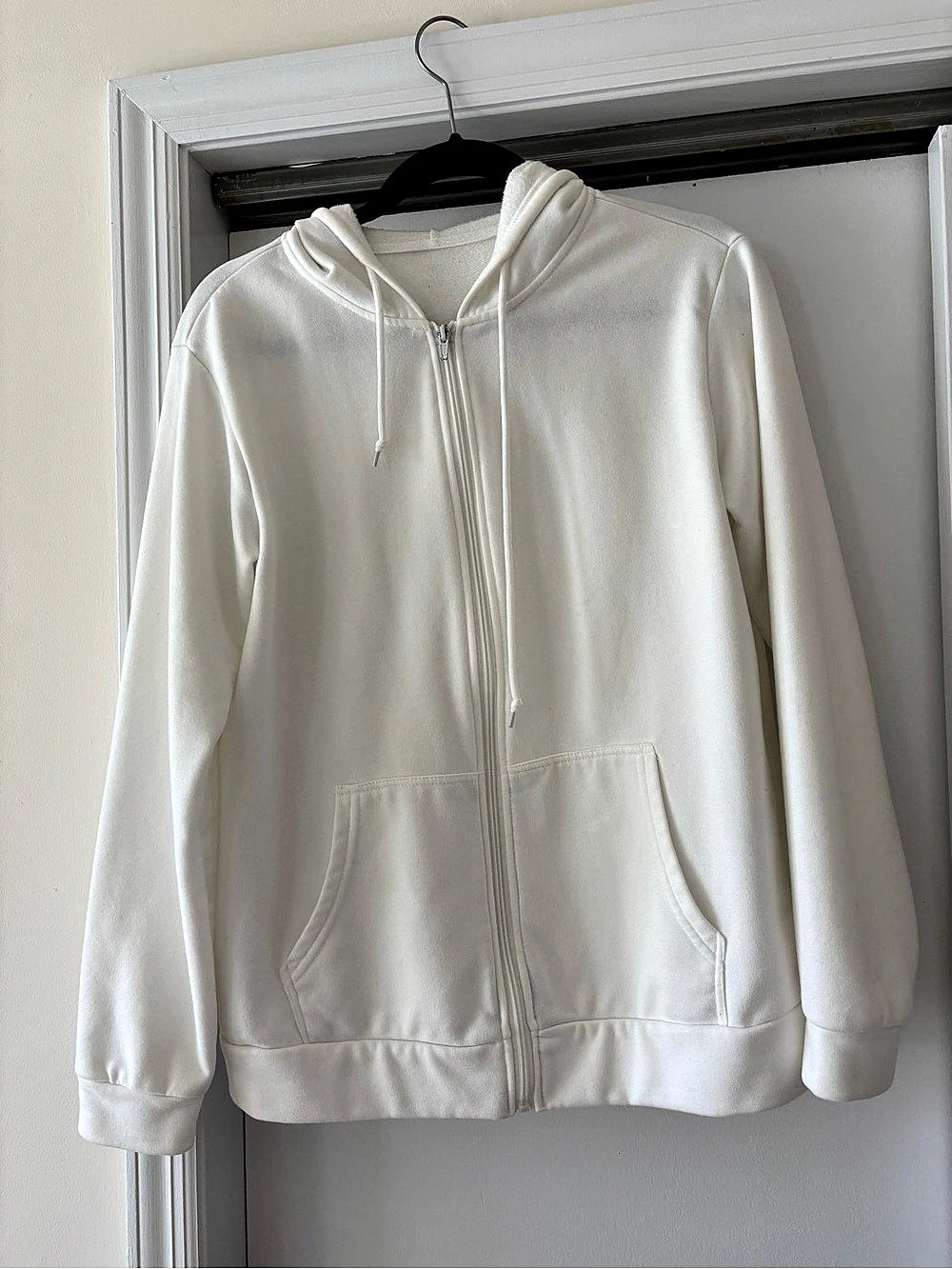 White Zip Hoodie Like New